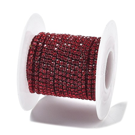 Iron Rhinestone Glass Cup Chain CH-U001-01J-1