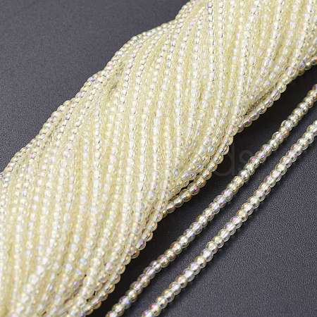 Electroplate Glass Beads Strands EGLA-K014-A-FR05-1