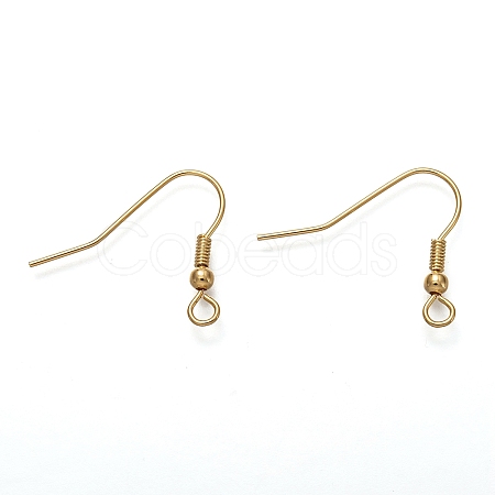 304 Stainless Steel Earring Hooks X-STAS-L258-001A-G-1