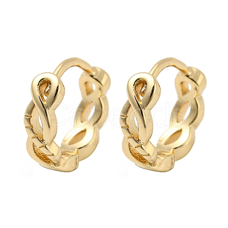 Brass Hoop Earrings for Women EJEW-E295-15KCG-1