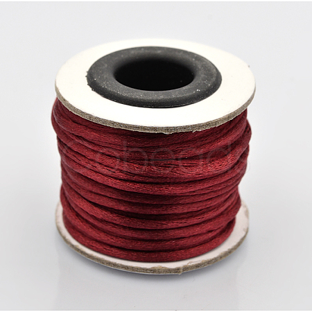 Round Nylon Satin Rattail Cord X-NWIR-O001-A-06-1