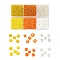 4500Pcs 6 Style 12/0 Glass Seed Beads, Silver Lined & Opaque Colours, Round Hole Beads, Yellow, 2mm, Hole: 1mm, 750pcs/color