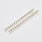 Brass Cup Chain Tassel Big Pendants, with Crystal Rhinestone, Light Gold, 52x2x2mm, Hole: 1.6mm