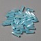 Opaque Colours Glass Twist Bugle Beads, Round Hole, Dark Turquoise, 6~7x2mm, Hole: 0.9mm, 270pcs/bag