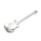 Non-Tarnish 304 Stainless Steel Teaspoon, Guitar Spoon, for Stirring Mixing Sugar Dessert Coffee Spoon, Stainless Steel Color, 120.5x32x1.5mm