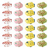 24Pcs 4 Colors Handmade Porcelain Beads PORC-TA0001-20-2