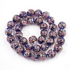 Handmade Gold Sand Lampwork Beads LAMP-T006-08B-2