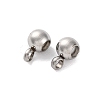 202 Stainless Steel Beads STAS-S151-02P-B-1