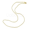 Brass Round Snake Chain Necklace for Women MAK-YW0001-07-1