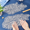 Flower Beading Lace Appliques DIY-WH0304-958-3
