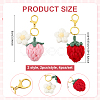 4Pcs 2 Style Handmade Cotton Keychains KEYC-PH01612-2