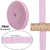 20 Yards Ruffled Nylon Elastic Lace Trim EW-WH0018-02B-2