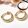 Rack Plating Ring Brass Hoop Earrings for Women LS-EJEW-C125-09G-2