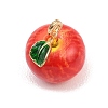 Fruit Alloy Enamel Charms ENAM-P264-02C-G01-3