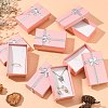 Valentines Day Wife Gifts Packages Cardboard Jewelry Set Boxes with Bowknot and Sponge Inside CBOX-R013-4-5