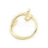 Brass Micro Pave Cubic Zirconia Cuff Rings RJEW-I103-073G-3