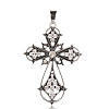 Alloy Latin Cross Clenched Large Gothic Big Pendants PALLOY-I111-23AS-1
