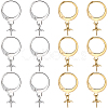60Pcs 2 Colors 304 Stainless Steel Leverback Earring Findings STAS-SC0006-48-1