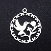 Non-Tarnish 201 Stainless Steel Pendants STAS-S105-JN874-1-1