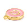 Golden Plated Alloy Enamel Charms ENAM-Q437-14G-2