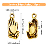 120Pcs 2 Colors Zinc Alloy Pendants FIND-HY0002-14-2