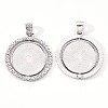Alloy Pendant Cabochon Settings LS-PALLOY-S107-005P-RS-2