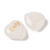 Natural Quartz Crystal Heart Engraving MBTI Figurines Statues for Home Office Desk Decorations G-K353-05N-2