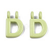 Spray Painted Alloy  2-Loop Link Pendants LS-X-PALLOY-T075-48D-RS-2