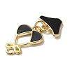 Golden Tone Alloy Enamel Pendants ENAM-O052-01G-04-3