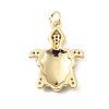 Rack Plating Brass Micro Pave Cubic Zirconia Pendants KK-C021-01G-3