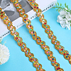 Polyester Paillette Lace Ribbon OCOR-WH0078-113B-4