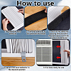 PP Plastic & Iron & Sponge Air Conditioning Side Panels with Frame AJEW-GA0009-60-3