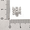 Rack Plating Brass Micro Pave Cubic Zirconia Tube Bails KK-Z070-24P-3
