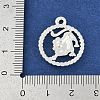 Twelve Constellations Alloy Pendants PALLOY-Q006-01J-S-3