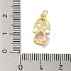 Rack Plating Brass Glass Pendants KK-P272-18A-G02-3