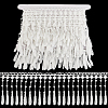 4.6~5 Yards Polyester Tassel Lace Ribbon OCOR-GA0002-16B-1