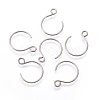Tarnish Resistant 304 Stainless Steel Earring Hooks STAS-O119-10P-B-1