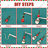 Christmas Earring Making Kit DIY-SC0021-83-6