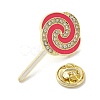 Cute Hot Pink Lollipop Enamel Pins JEWB-S025-12C-3