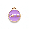 Alloy Enamel Pendants X-ENAM-S124-01B-01I-3