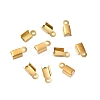 Ion Plating(IP) 304 Stainless Steel Folding Crimp Cord Ends FIND-Q118-01G-03-1