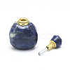 Natural Sodalite Openable Perfume Bottle Pendants G-E556-20C-3