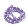 Natural Lepidolite/Purple Mica Stone Beads Strands G-F653-21-2