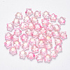 Spray Painted Glass Beads X-GLAA-R211-04-E01-1