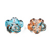 Transparent Spray Painted Glass Beads LS-GLAA-N035-029-G01-3