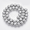 Electroplate Glass Beads Strands EGLA-T012-02F-8MM-2