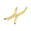 Brass Twist Tube Beads KK-B120-02D-G-2