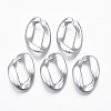 Spray Painted CCB Plastic Linking Rings CCB-R104-02B-03-1