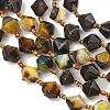 Natural Banded Agate/Striped Beads Strands G-A306-C02-01-4