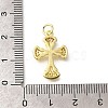 Brass Micro Pave Clear Cubic Zirconia Pendants KK-M297-11G-3